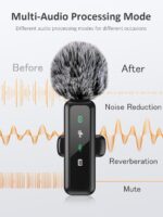 3in1 Dual Wireless Lavalier Microphones Compatible With iOS/Android/Camera