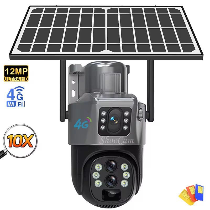 Solar 4G SIM Security Camera 4MP